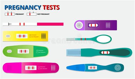 Set Of Pregnancy Test Kit Or Positive Negative Pregnancy Result Test Eps 10 Vector Stock Vector