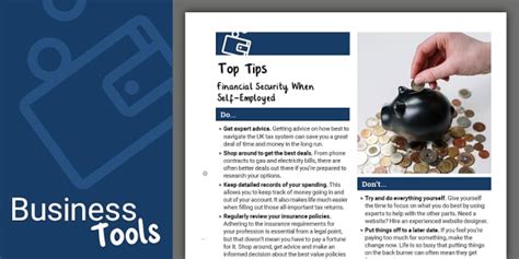 Top Tips For Financial Security When Self Employed Twinkl