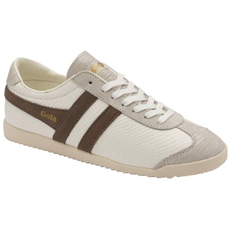 Buy Gola womens Bullet Reptile trainers in white/grey online at gola