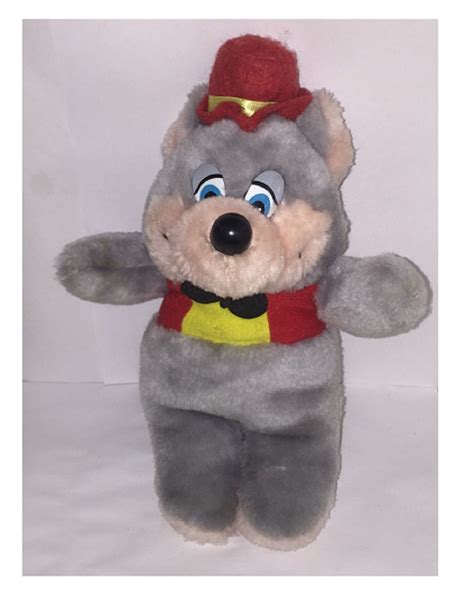Vintage 1996 Chuck E Cheese Mascot Mouse Rat 10 Stuffed Plush Animal
