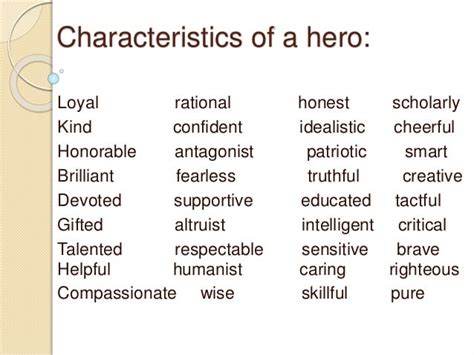 Types Of Heroesheroism