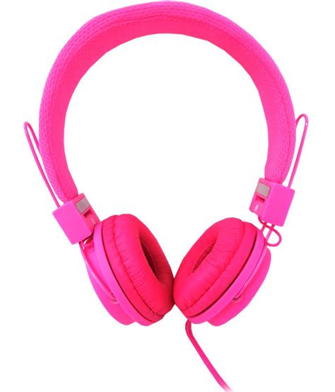 Digital Essentials Neon Headphones Mic Pink Buy Digital