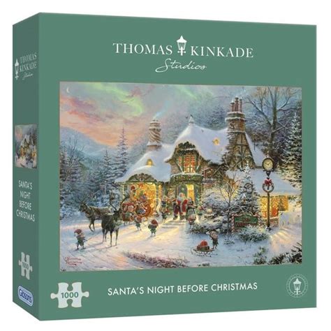Thomas Kinkade Santas Night Before Christmas 1000 Piece Puzzle