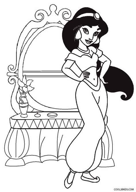 Printable Jasmine Coloring Pages For Kids Cool2bkids