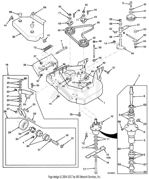 Scag Swz36 14ka 3230001 3239999 Parts Diagram For 36 Cutter Deck