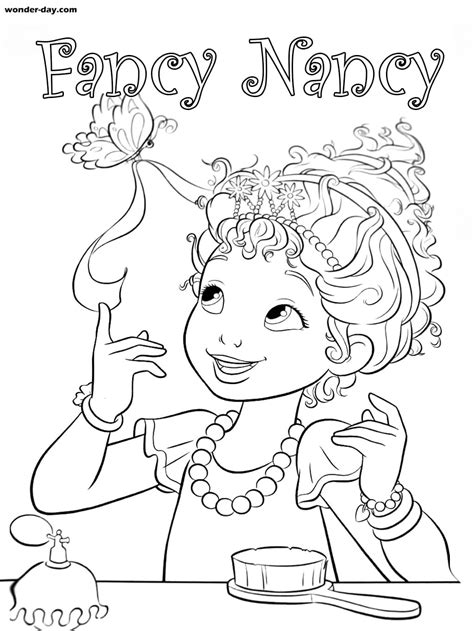 Fancy Nancy Coloring Pages 40 Pictures Free Printable