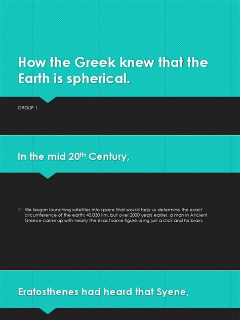 How The Greek Knew That The Earth Is Pdf