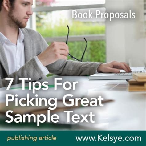 Book Proposals 7 Tips For Picking Great Sample Text Kelsye Nelson