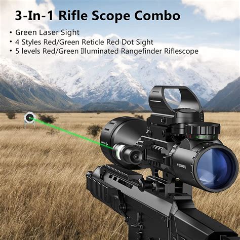 Midten 4 16x50 Tactical Rifle Scope Dual Illuminated Optics