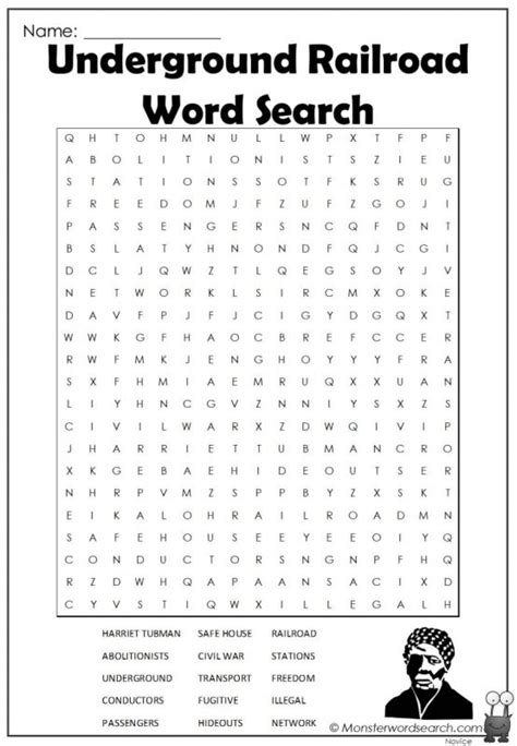 History Monster Word Search