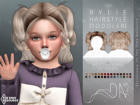 Rylie Hairstyle Toddler By Darknightt From Tsr • Sims 4 Downloads