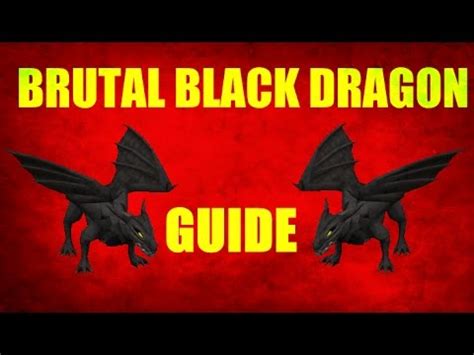 Brutal black dragons in osrs! Brutal Black Dragon Slayer Guide 2007 Location / Loots Old School Runescape (OSRS) - YouTube