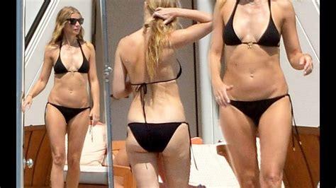 Gwyneth Paltrow Shows Off Hot Body In Skimpy Black Bikini Youtube