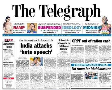 Newspaper Headlines Imran Khans Hate Speech Had No Statesmanship