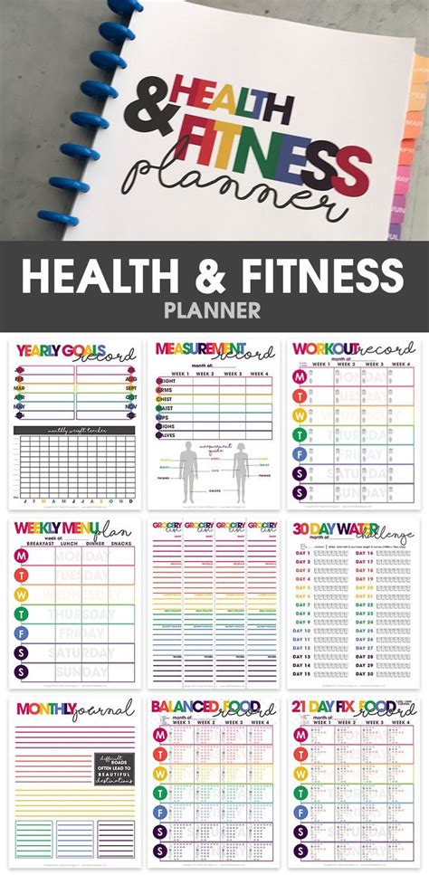 Health And Fitness The Ultimate Printable Health Fitness Planner Is The Key To Keeping Track