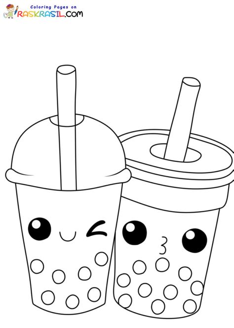 Boba Tea Coloring Pages Coloring Home