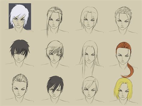 How to get anime male hairstyles? Male Hairstyles by forgotten-wings on DeviantArt