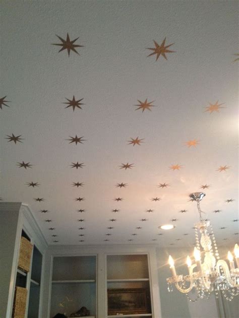 Star ceiling light will be perfect addition of your decor : Painted ceiling - stars Painted ceiling - stars #Ceiling # ...