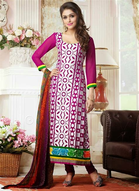 Embroidered Punjabi Style Churidar Suits For Punjabi Girls 2015 2016