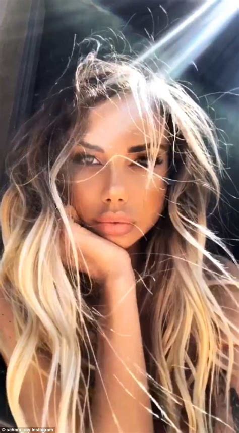 Model Sahara Ray Sets Pulses Racing As She Frees The Nipple In Racy Topless