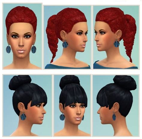 Afro Braid And Bun And Bangs At Birksches Sims Blog Via Sims 4 Updates