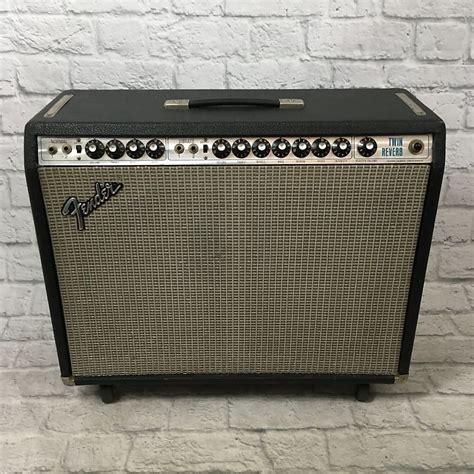 1976 Fender Twin Reverb Silverface Combo Amp W Reverb