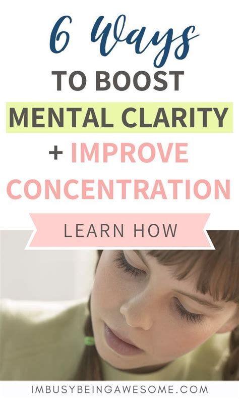 6 Ways To Boost Mental Clarity And Concentration In 2020