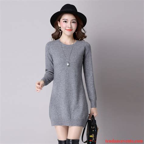 Robe à capuche en maille femme superdry luxe. Pull Fashion Femme Pur Hiver Pullovers Slim Femme Robe ...