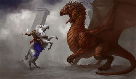 battle, Dragon, Horses, Warrior, Armor Wallpapers HD ...
