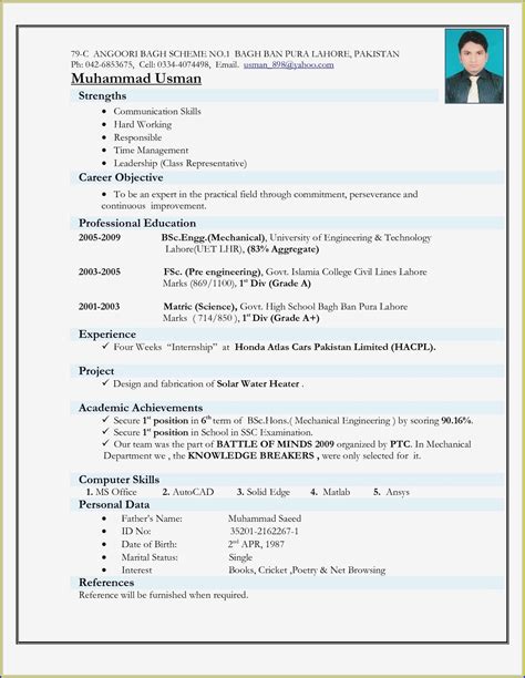 While some include the profile summary in the cover letter, many include it in the resume. Resume For Fresher Mechanical Engineering Student - Resume ...