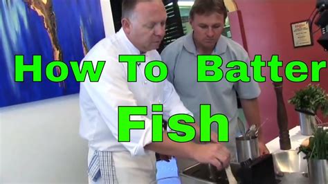 In a frying pan heat the oil. How to Batter Fish | The Hook and The Cook - YouTube