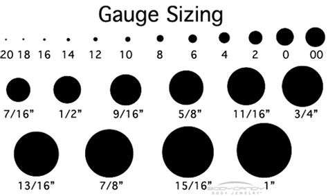 Earring Size Chart On Ear