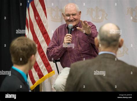 Us Agriculture Secretary Sonny Perdue Answers Questions During A Town