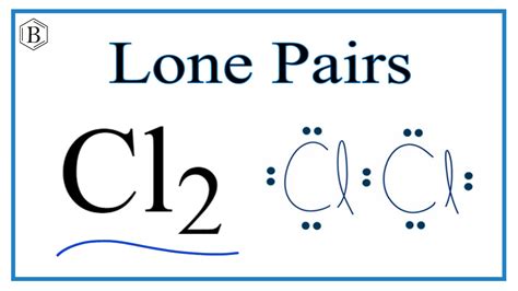 Number Of Lone Pairs And Bonding Pairs For Cl2 Youtube