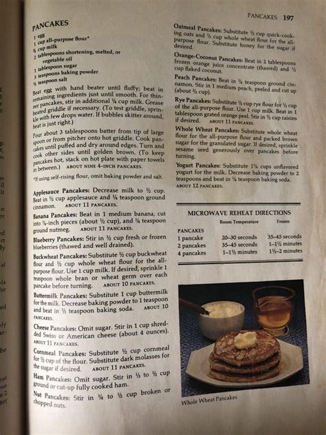 Pancakes From The 1969 Betty Crocker Cookbook Recipes Betty Crocker