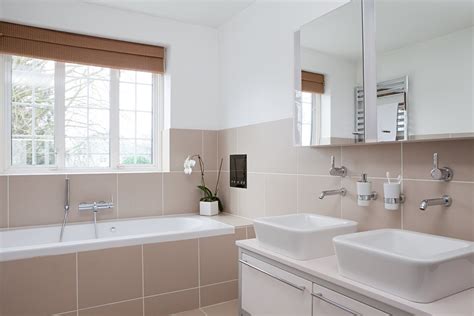 Scandinavian shower room from theinspirationedit. Half Tiled Bathroom Ideas that Inspire - Bella Bathrooms Blog
