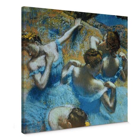 Edgar Degas Dancers In Blue Canvas Print Wall