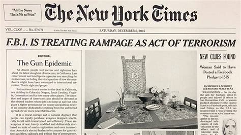 The New York Times Publica Su Primera Editorial En Portada Desde 1920