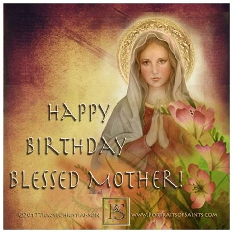 Portraits Of Saints On Instagram Happy Birthday Blessed Mother Virgin