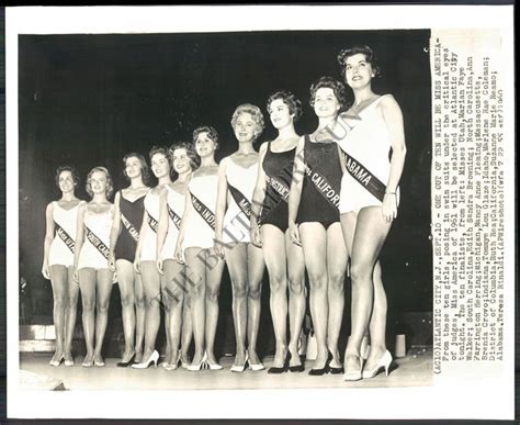 1960 Miss America Pageant Top 10 Swimsuit Competition Winner Nancy