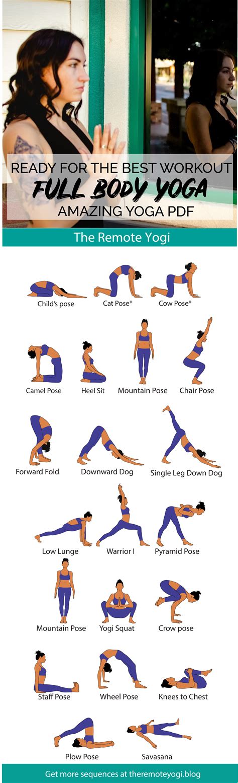 Full Body Yoga Workout Free Printable Pdf Yoga Workshop Full Body