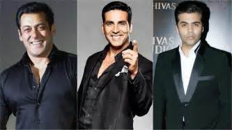 Karan Johar Salman Khan And Akshay Kumar Are Teaming Up For A Movie In