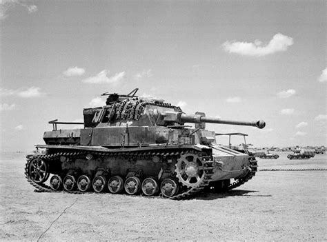 Knocked Out German Panzer Mark Iv Tank North Africa 1944 Online