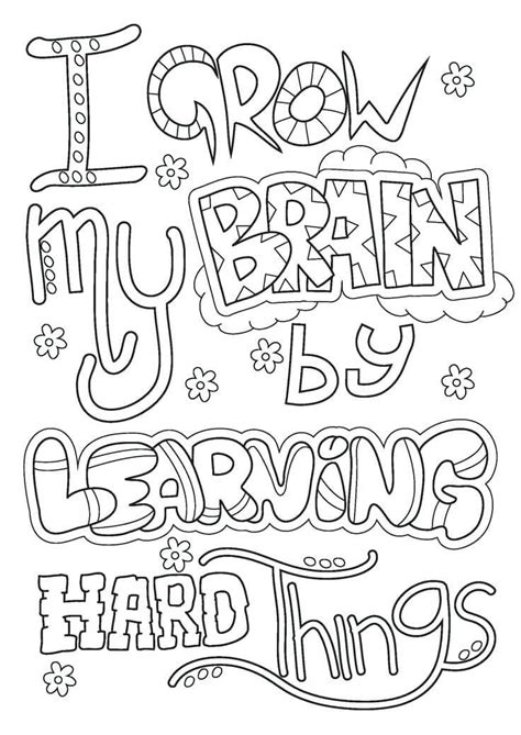 Coloring pages for children is a wonderful activity that encourages. 20 Free Printable Growth Mindset Coloring Pages