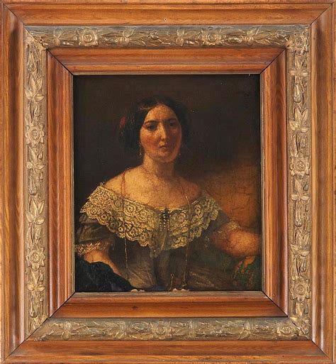 Sold Price Portrait Of Woman Spanish School 19th Century January