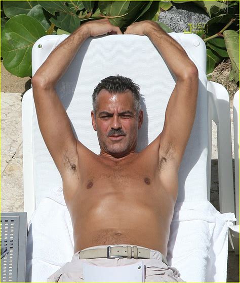 George Clooney Is A Shirtless Man Who Stares At Goats Photo 1469201