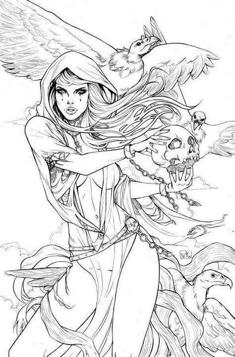 10 Best Sultry Babe Coloring Book Pages Images On Pinterest Coloring