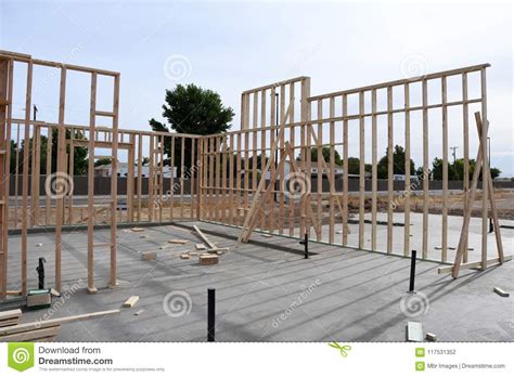 New Home Construction Framing Editorial Photography Image Of