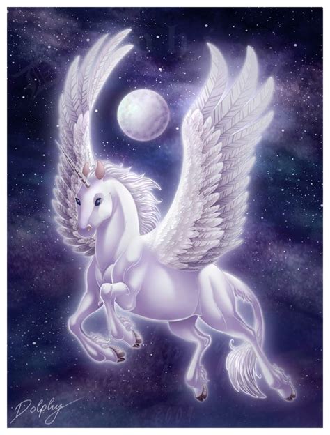 White Unicorn With Wings