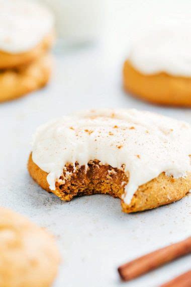 Pumpkin Cookies With Cream Cheese Frosting Chelseas Messy Apron